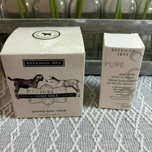 Beekman 1802 Whipped Body Cream‎ and Pure Goat Milk Stick of Butter Bundle.